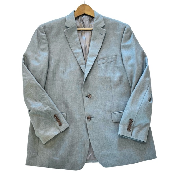 Lauren Ralph Lauren Other - Ralph Lauren Men 44R Wool/Silk Blend Gray Blazer Sport Jacket Single Breasted
